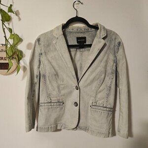 DKNY Light Wash Y2K Denim Blazer